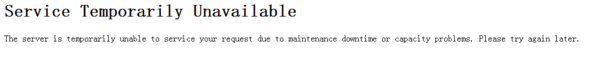 微博搜索提示Service Temporarily Unavailable怎么辦