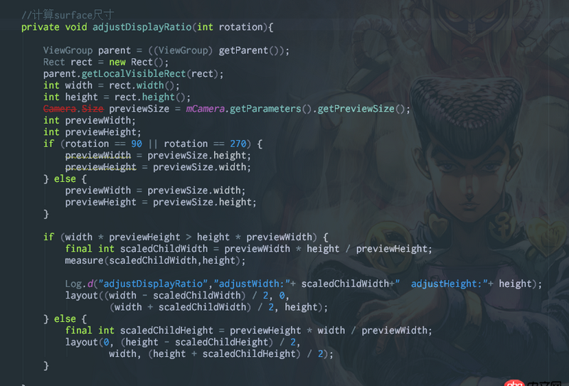java - 自定義相機的SurfaceView 中由于surfaceChanged()方法多次調(diào)用，導(dǎo)致在此方法中設(shè)置相機預(yù)覽圖閃爍