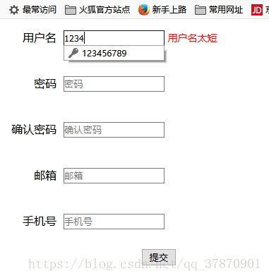 js實(shí)現(xiàn)表單校驗(yàn)功能