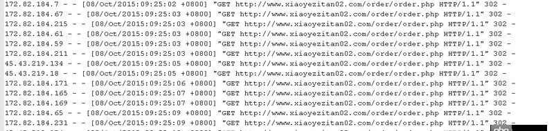 ddos - apache日志很多其它網址，什么情況？