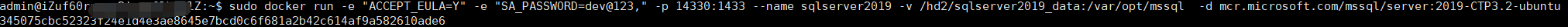 使用Docker運行SQL Server的實現(xiàn)