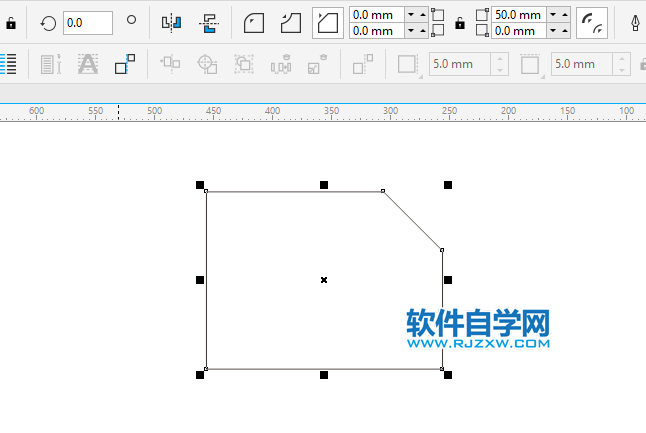 cdr矩形怎么弄一個斜角？cdr矩形弄一個斜角的方法
