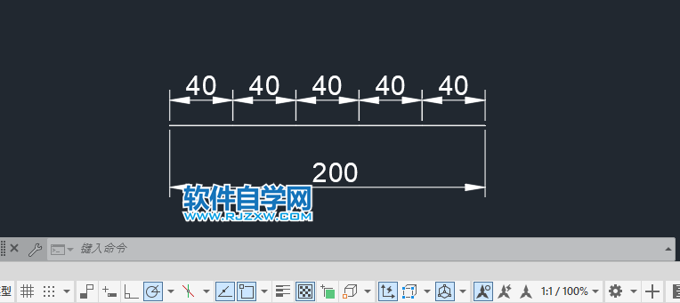cad直線分段怎么分