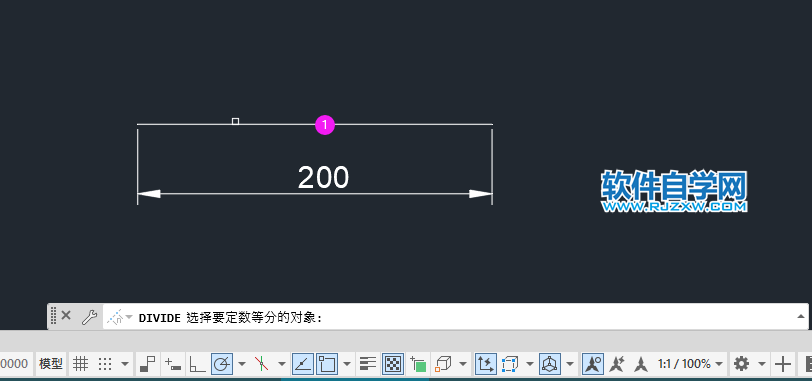 cad直線分段怎么分