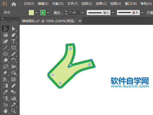 ai怎么畫西蘭花圖標(biāo)