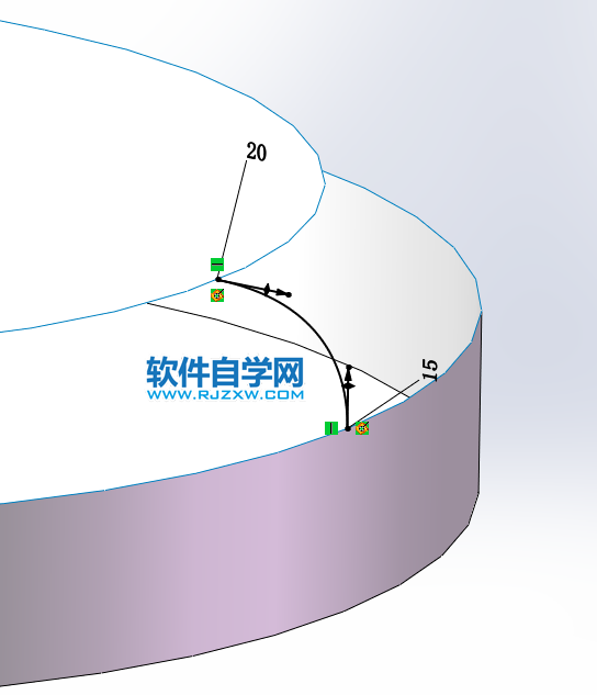 SolidWorks畫一個(gè)按鈕的方法