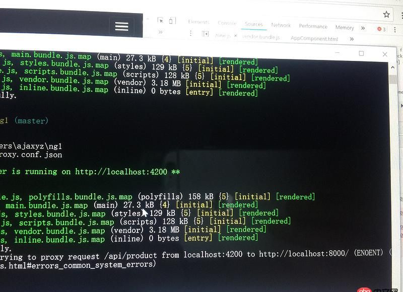 angular.js - angular 配置代理proxy.conf.json后報錯，頁面返回500internal server error？