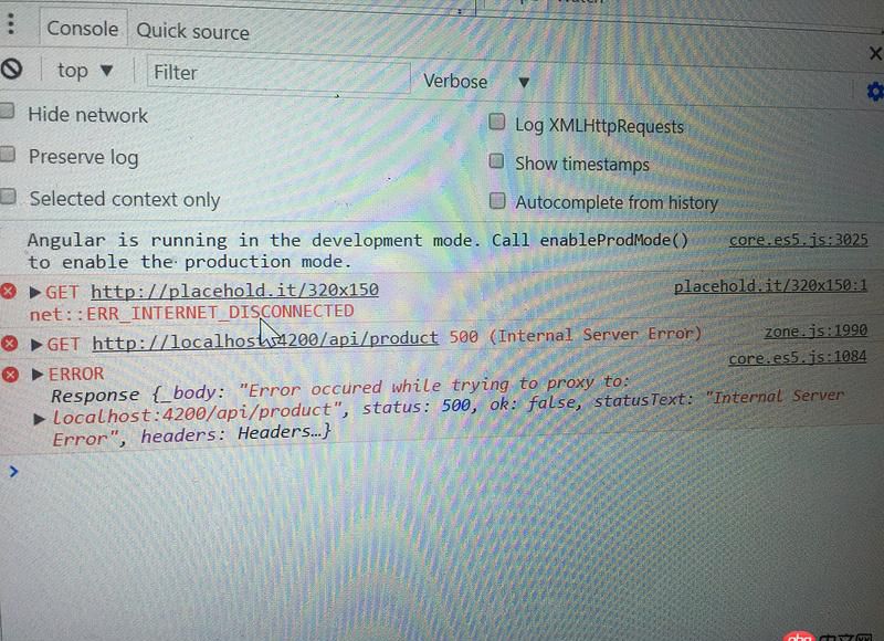 angular.js - angular 配置代理proxy.conf.json后報錯，頁面返回500internal server error？