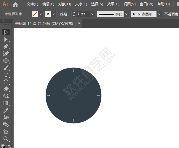 ai畫時鐘矢量圖標(biāo)的方法