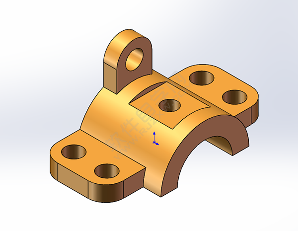 SolidWorks建模練習(xí)題用拉伸切除