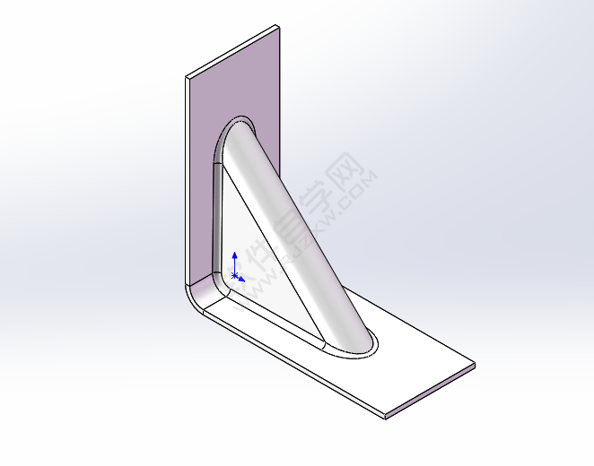solidworks怎么給鈑金折角加撐板