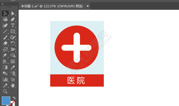 ai繪制醫(yī)院標(biāo)識(shí)的方法