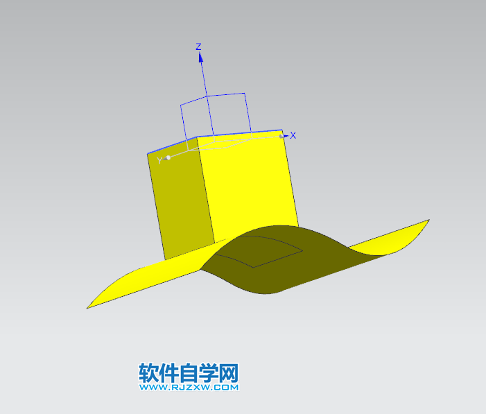 ug直至選定面拉伸方法