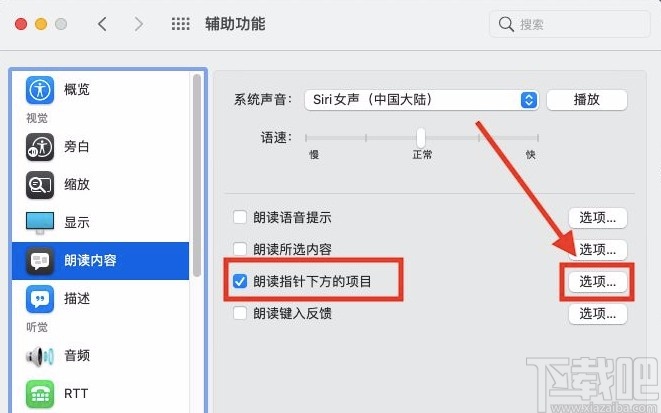 macOS系統(tǒng)設(shè)置語(yǔ)音詳細(xì)度的方法