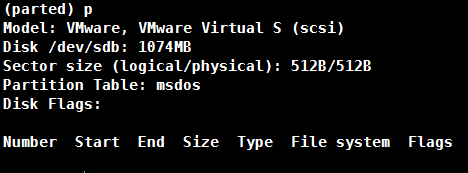 Linux parted磁盤分區實現步驟解析