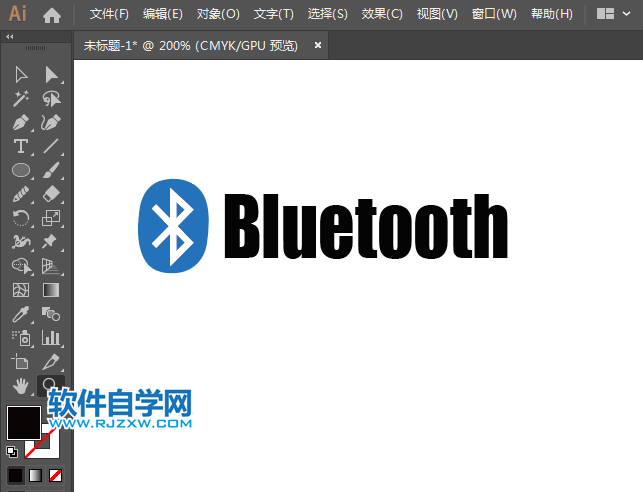 藍牙設(shè)備圖標用AI繪制的方法