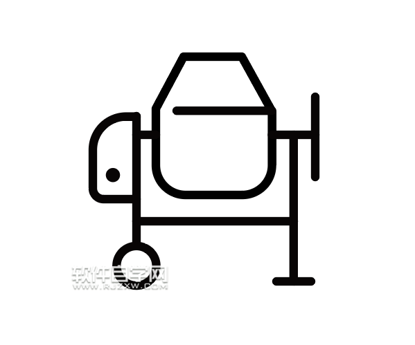 ai怎么畫一個(gè)卡通攪拌機(jī)圖案