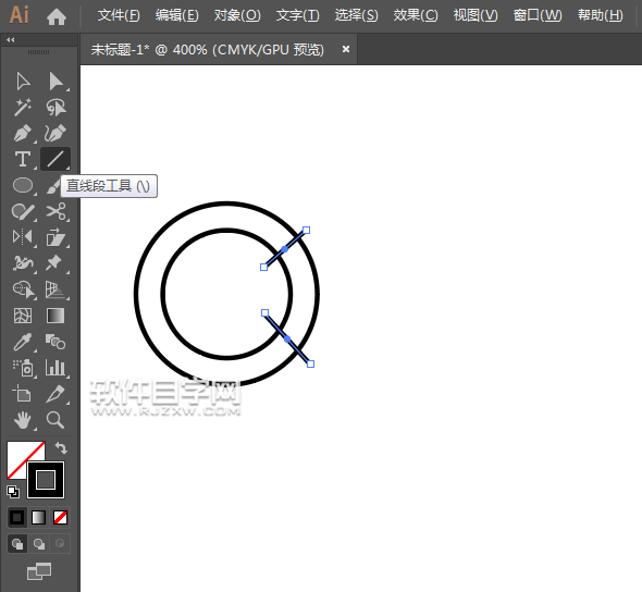 ai怎么畫一個央視圖標(biāo)