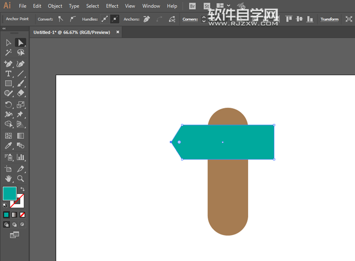 ai怎么畫方向牌標(biāo)識(shí)?