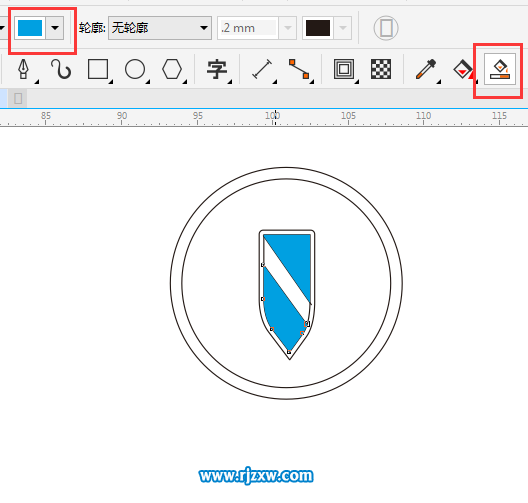 CDRX8設(shè)計別克標(biāo)志圖文教程