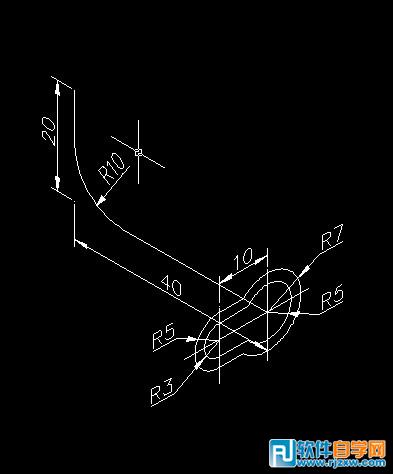 用CAD2004繪制彎曲路徑拉伸實體