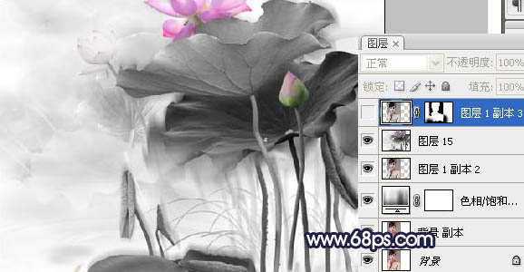 用PhotoShop把人物照片合成手繪水墨風格畫實例教程